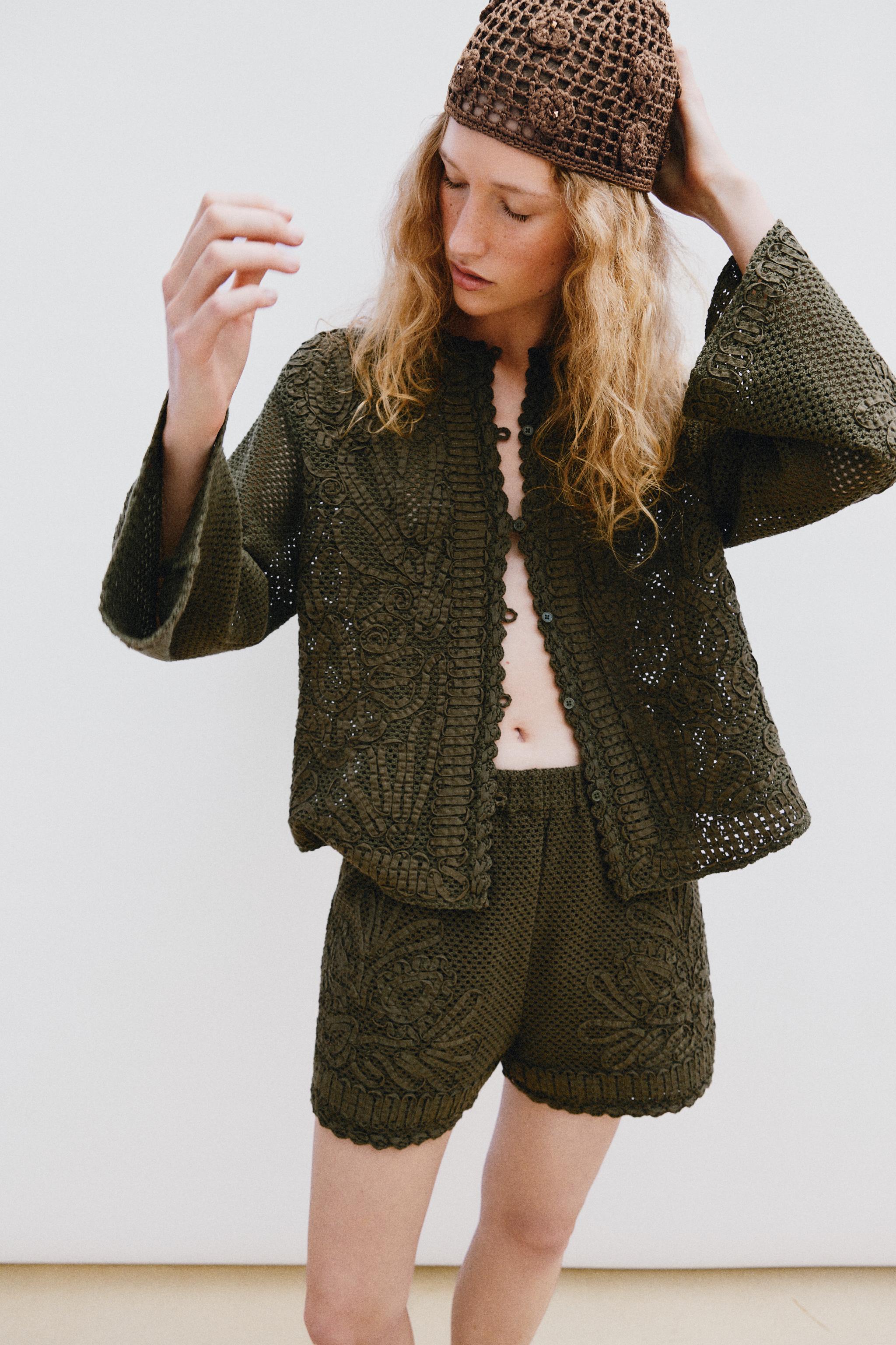 CROCHET COMBINATION SHORTS